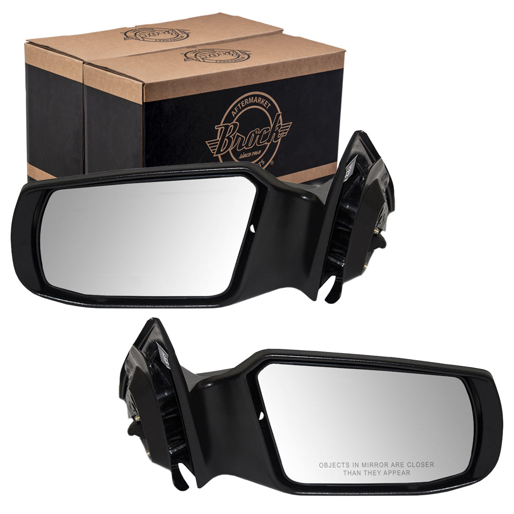 Driver and Passenger Power Side View Mirrors Smooth Replacement for 2007-2012 Altima Sedan 96302JA04A 96301JA04A