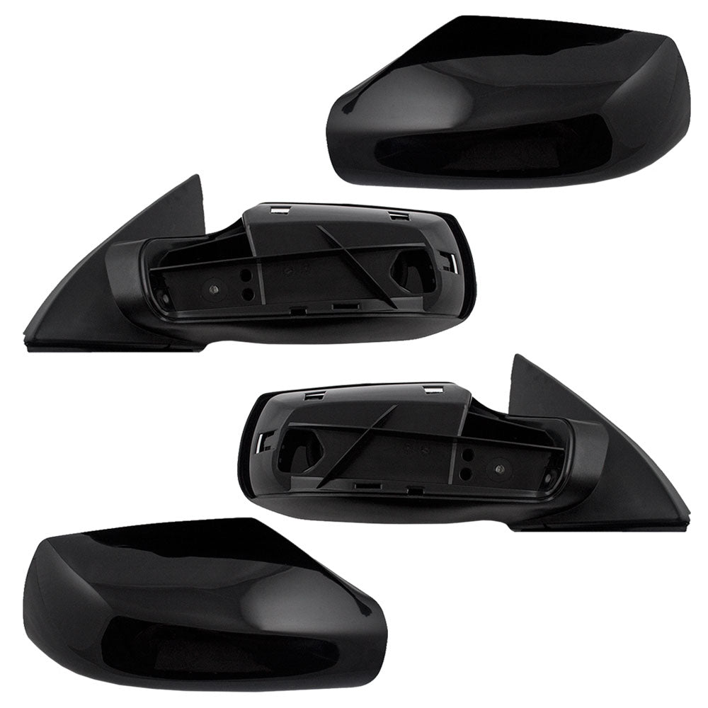 Driver and Passenger Power Side View Mirrors Smooth Replacement for 2007-2012 Altima Sedan 96302JA04A 96301JA04A