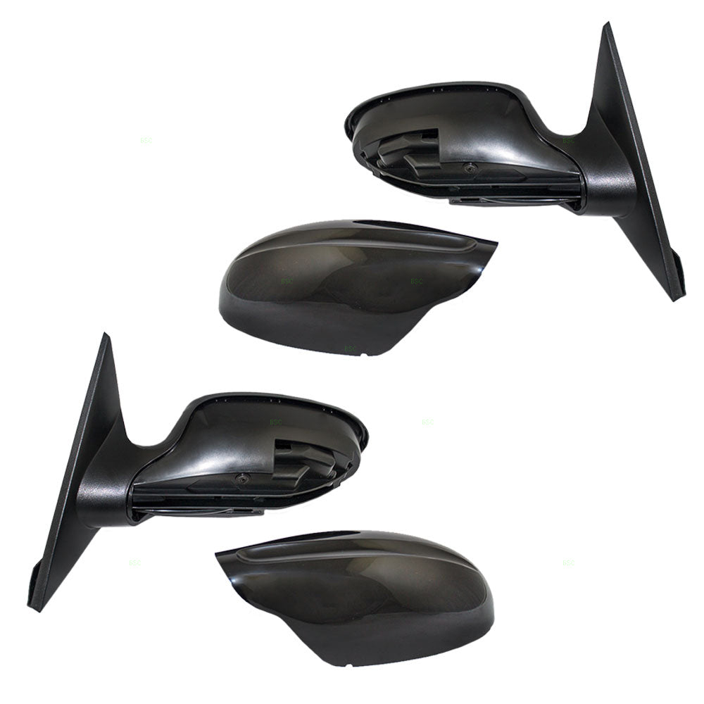 Driver and Passenger Power Side View Mirrors with Smooth Covers Compatible with 05-06 Altima 96302ZB080 96301ZB080