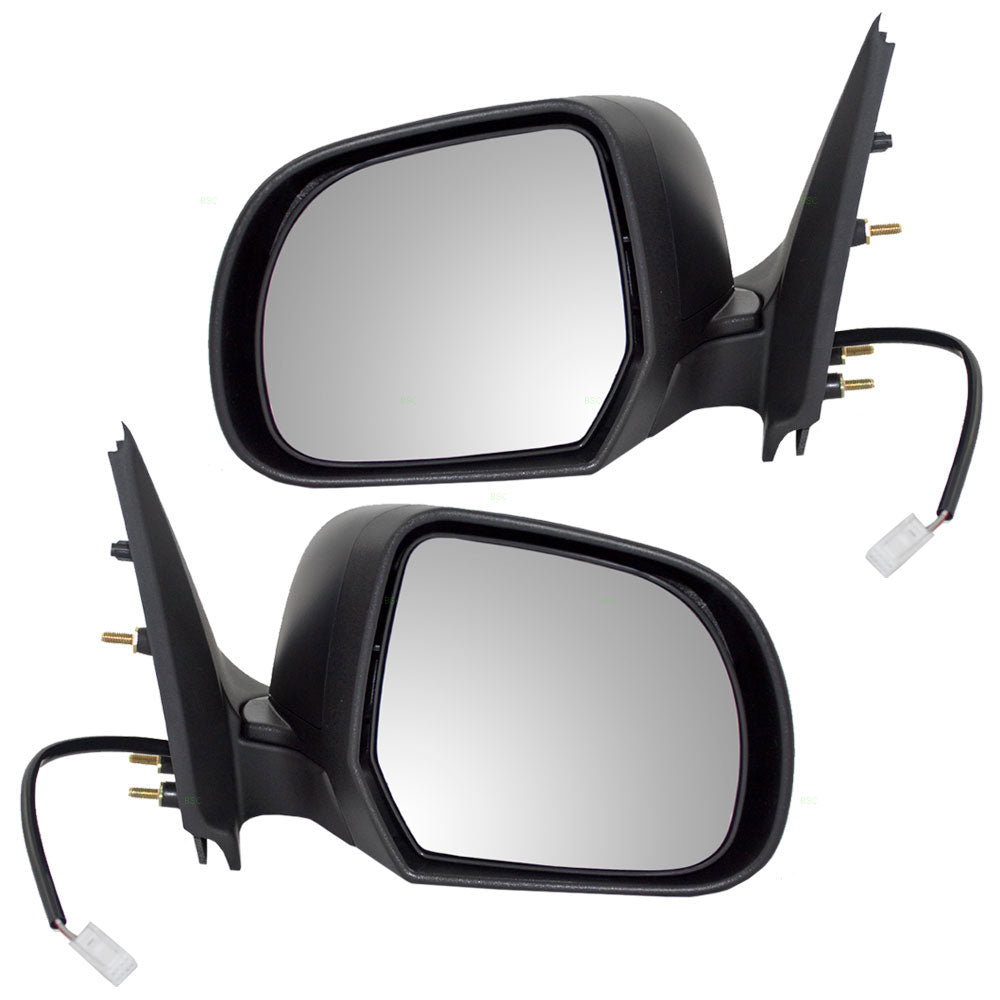 Driver and Passenger Power Side View Mirrors Ready-to-Paint Compatible with 12-14 Versa Sedan 96302-3AN5B 96301-3AN5B