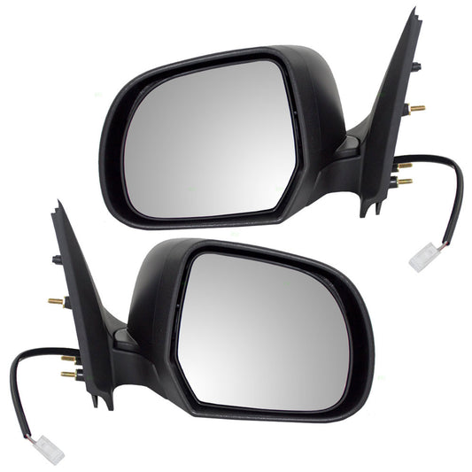Driver and Passenger Power Side View Mirrors Ready-to-Paint Compatible with 12-14 Versa Sedan 96302-3AN5B 96301-3AN5B