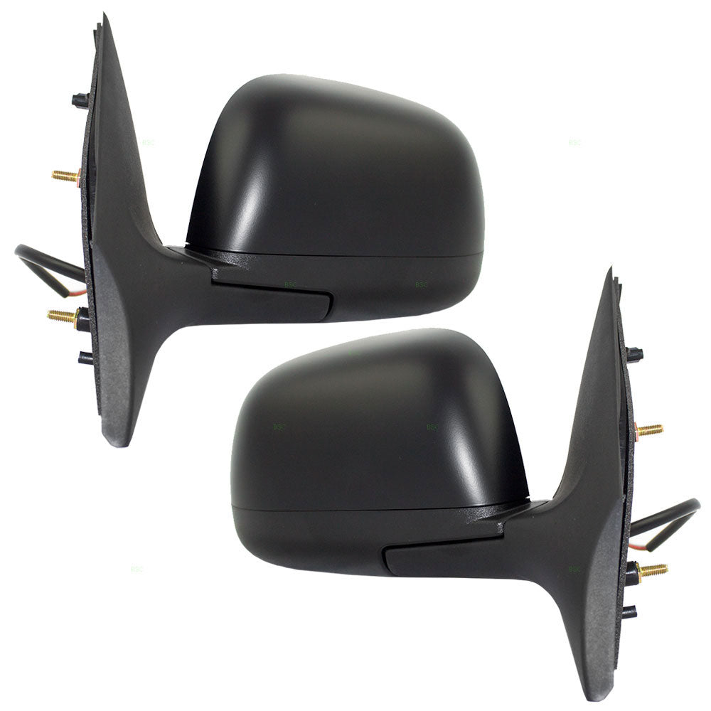 Driver and Passenger Power Side View Mirrors Ready-to-Paint Compatible with 12-14 Versa Sedan 96302-3AN5B 96301-3AN5B