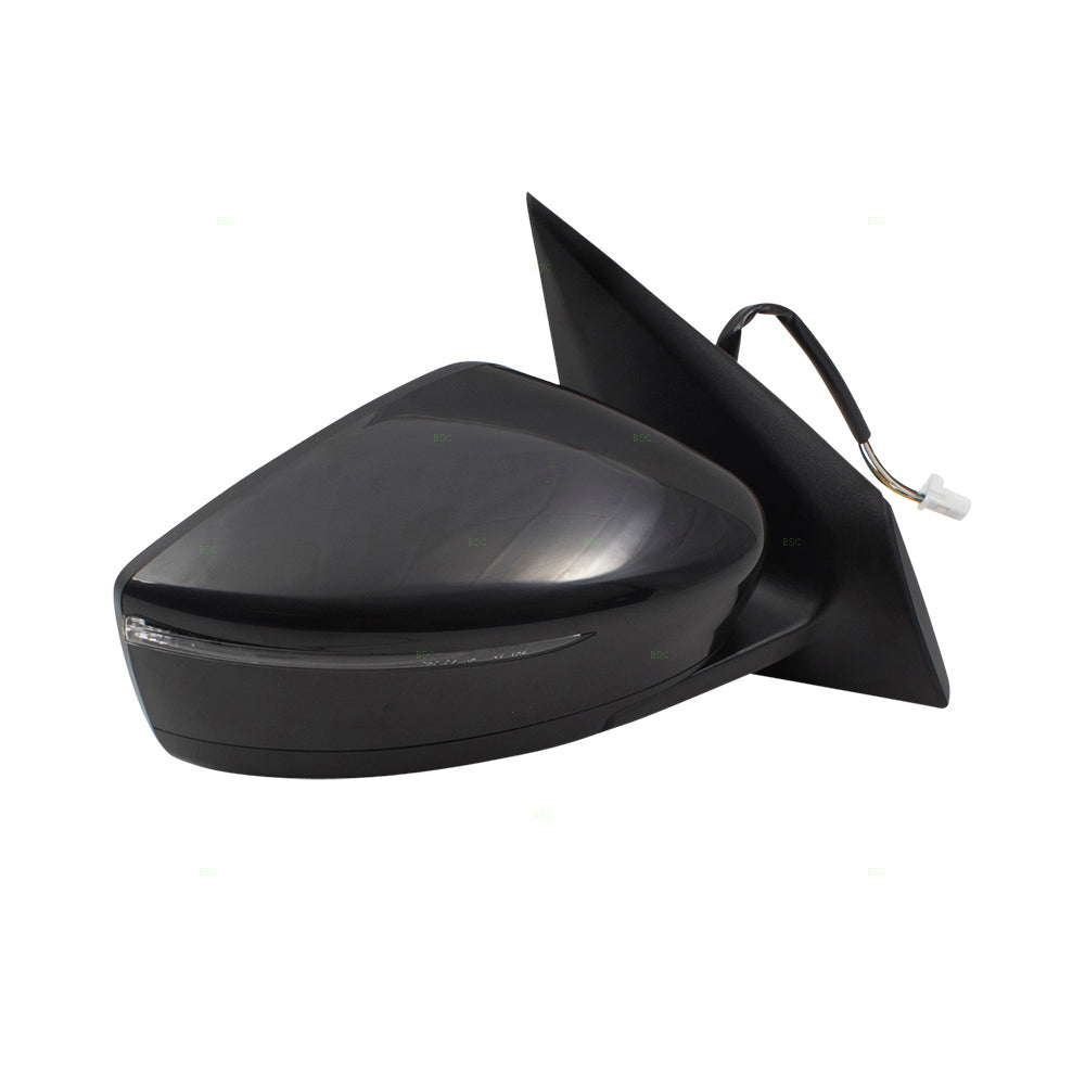 Replacement Passengers Power Side View Right Mirror Heated w/ Signal Compatible with 2015-2017 Versa Sedan 963019KK0B 963739KK1H