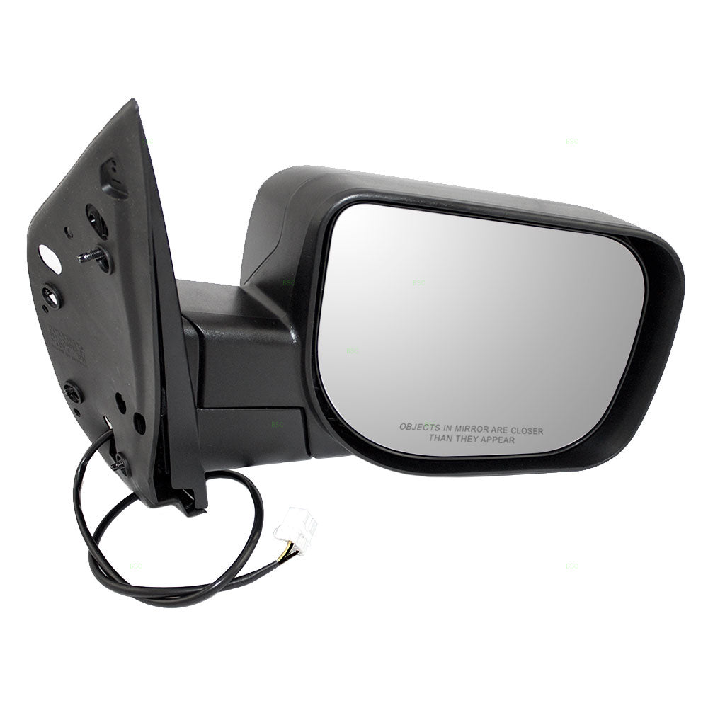 Passengers Power Side View Mirror with Single Arm Textured Compatible with 04-14 Titan Pickup Truck 96301-ZR10A
