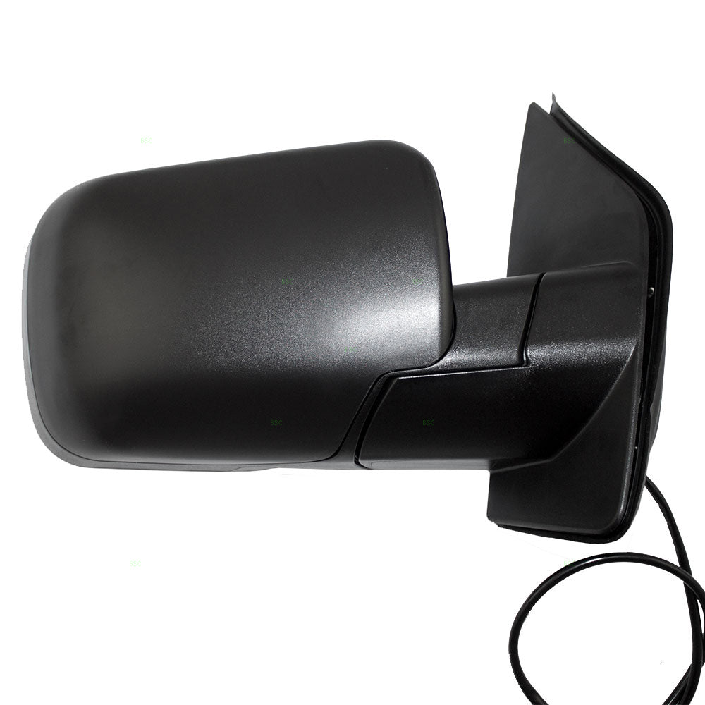 Passengers Power Side View Mirror with Single Arm Textured Compatible with 04-14 Titan Pickup Truck 96301-ZR10A