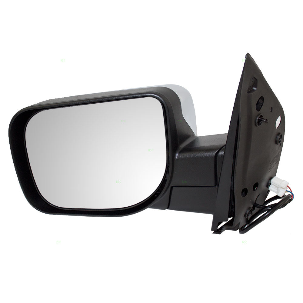 Replacement Drivers Power Side View Mirror w/ Chrome Cover Compatible with 2004-2015 Titan 96302-ZR20A