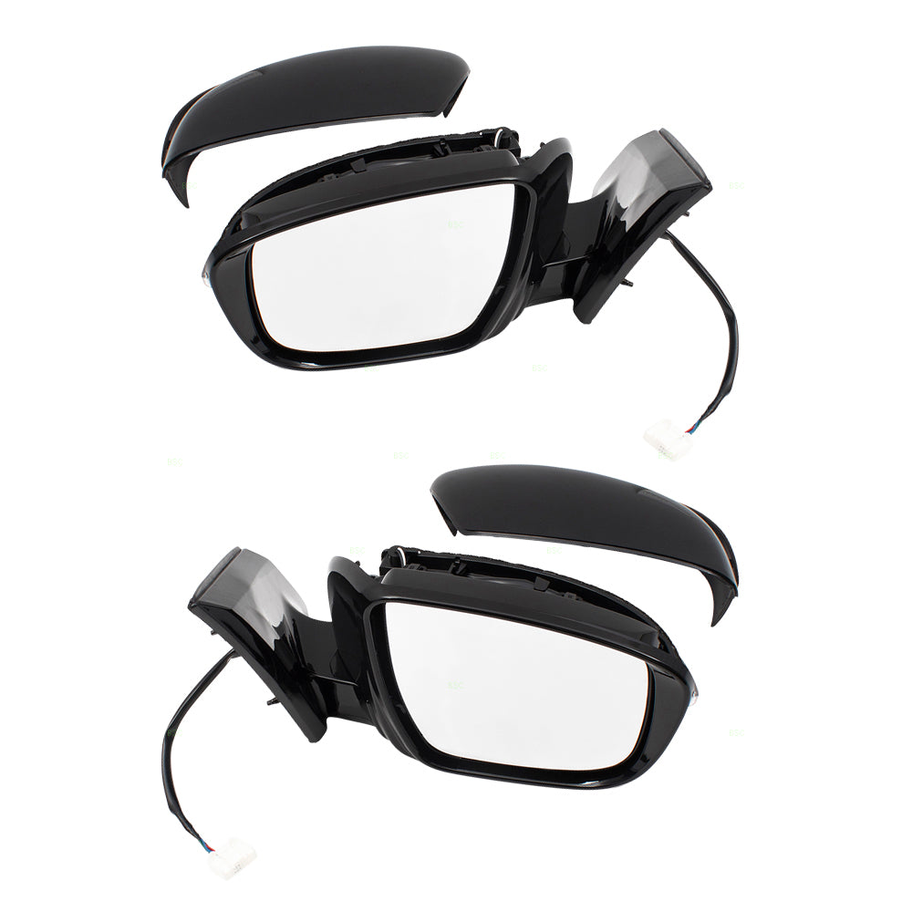 Replacement Pair Set Power Side View Mirrors w/ Signal Compatible with 2015-2016 Murano 963025AA2A 963015AA2A