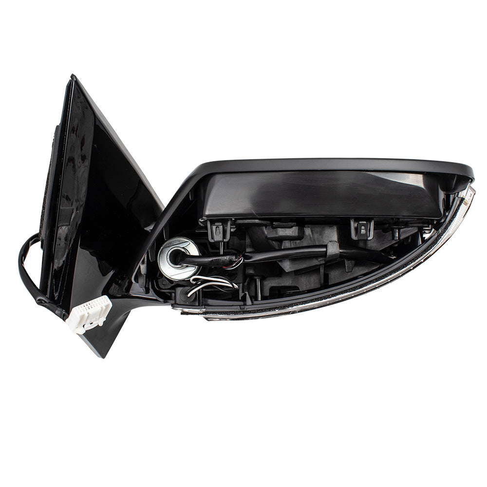 BROCK Drivers Power Side View Mirror w/ Signal Left Compatible with 16-18 Murano 963025AA4A 963734BA0A