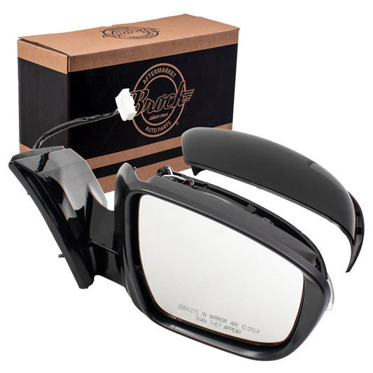 Replacement Passengers Power Side View Mirror w/ Signal Right Compatible with 2016-2018 Murano 963015AA4A 963734BA0A