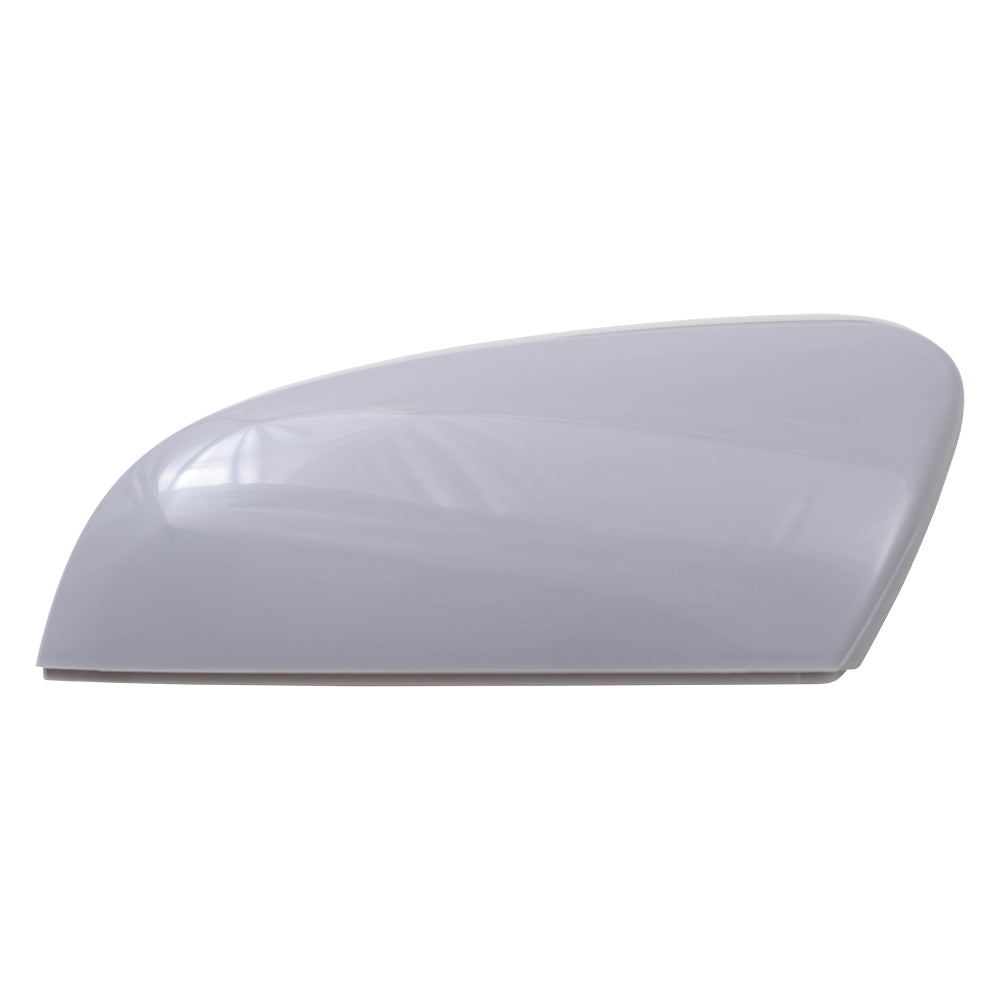 Brock Aftermarket Replacement Driver Left Mirror Cover Paint to Match Gray Compatible with 2007-2012 Nissan Sentra