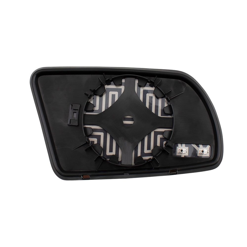 Brock Replacement Pair Set Power Side View Mirror Glass & Bases Heated Signal Compatible with 07-13 Altima 96302JB17E 96301JB17E