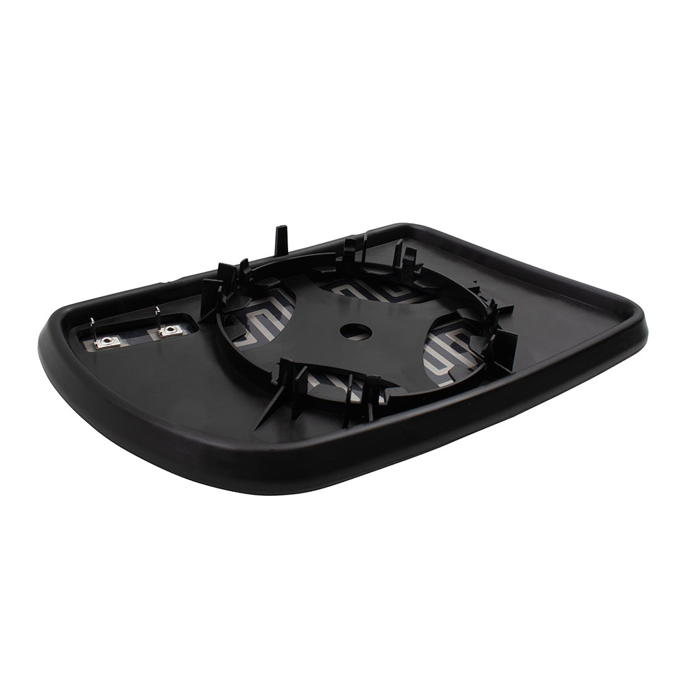 Brock Replacement Pair Set Power Side View Mirror Glass & Bases Heated Signal Compatible with 07-13 Altima 96302JB17E 96301JB17E