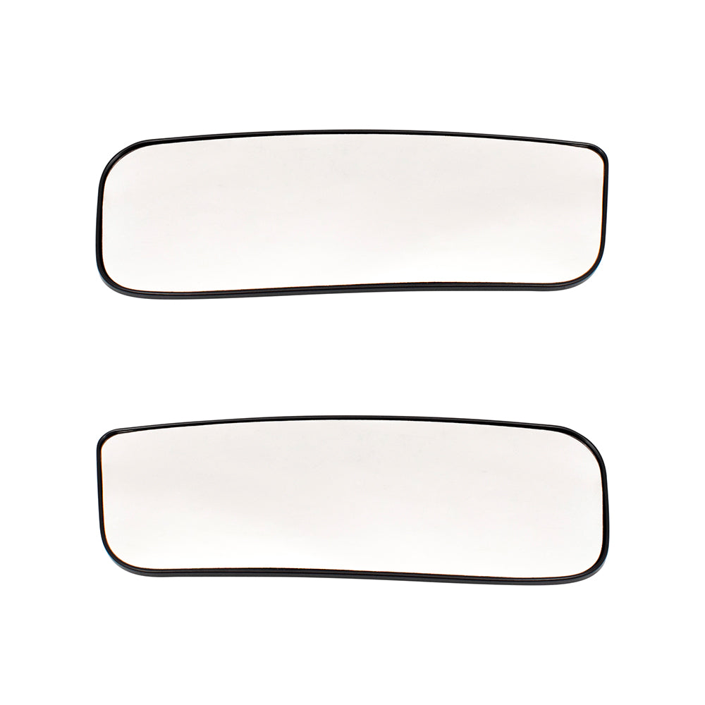Brock Replacement Set Side Door Lower Mirror Glass with Bases Compatible with 2012-2019 NV1500 NV2500HD NV3500HD