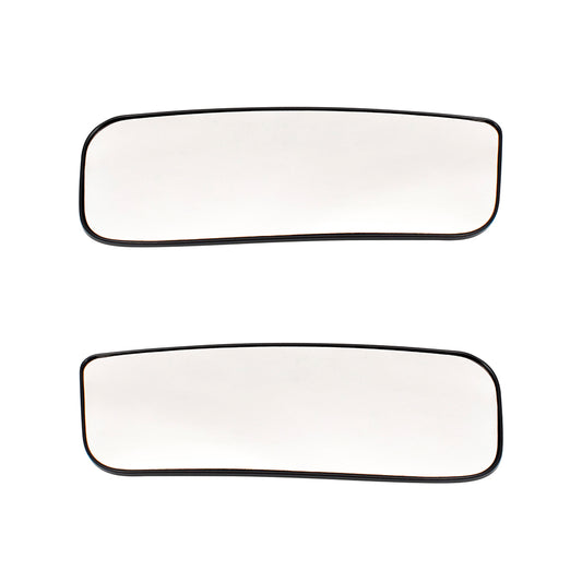 Brock Replacement Set Side Door Lower Mirror Glass with Bases Compatible with 2012-2019 NV1500 NV2500HD NV3500HD