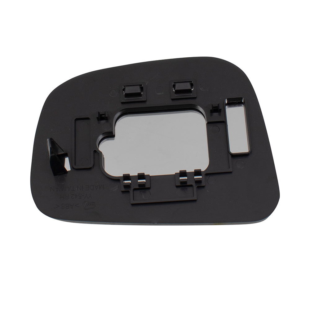 Brock Replacement Passenger Door Mirror Glass with Base Compatible with 2007 2008 2009 2010 2011 2012 Versa