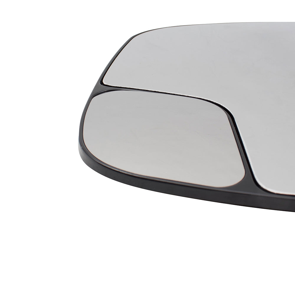 Brock Replacement Passengers Side View Right Spotter Mirror Glass & Base Heated Compatible with 13-18 NV200 & 15-18 City Expresss 19317312 963653LM1B