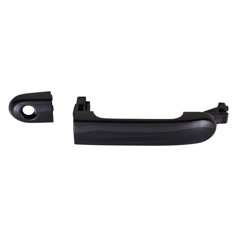 Brock Replacement Drivers Front Outside Door Handle w/ Keyhole Compatible with 07-11 Versa Hatchback & Sedan 80644-EL12A