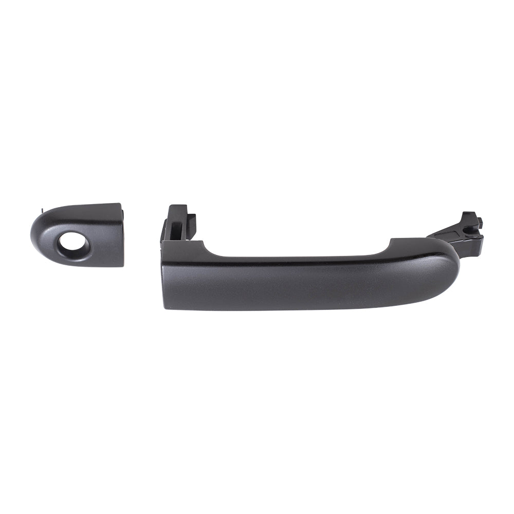 Brock Replacement Drivers Front Outside Exterior Textured Door Handle w/ Keyhole Compatible with 07-11 Versa NI1310133