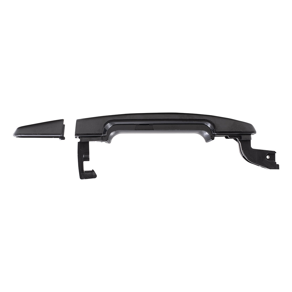 Brock Replacement Drivers Front Outside Exterior Door Handle w/ Cover & Keyhole Compatible with 07-12 Altima 80607-JA59A