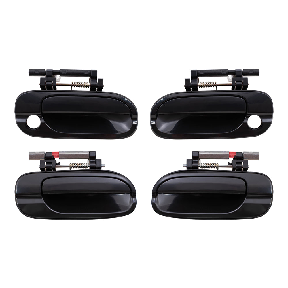 Outside Door Handles for 00-06 Nissan Sentra 4 Pc Front and Rear Exterior Set