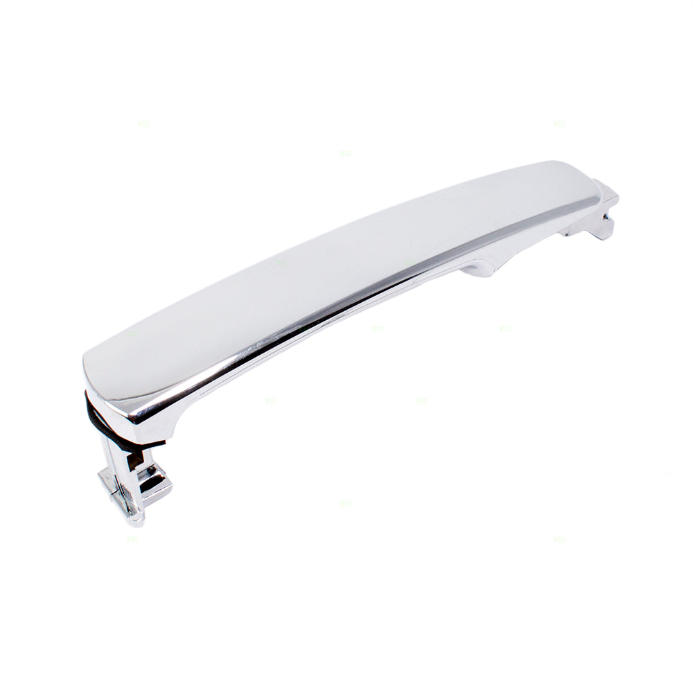 Brock Replacement for Passengers Exterior Chrome Door Handle w/o Keyhole Compatible with Front Right Compatible with 03-07 Murano 80640CA012
