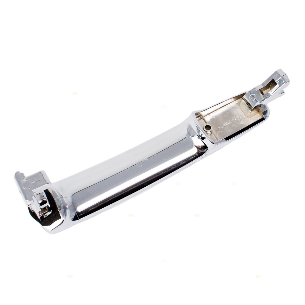 Brock Replacement for Passengers Exterior Chrome Door Handle w/o Keyhole Compatible with Front Right Compatible with 03-07 Murano 80640CA012