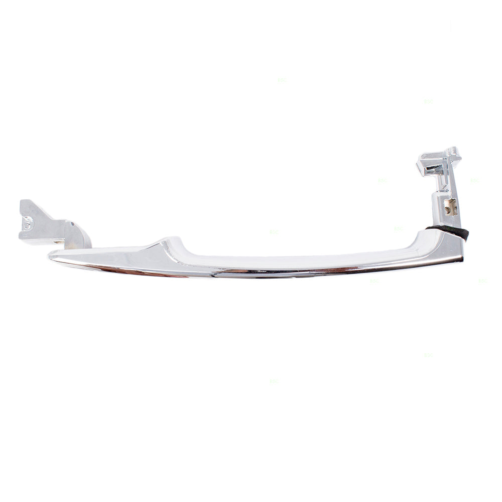 Brock Replacement for Passengers Exterior Chrome Door Handle w/o Keyhole Compatible with Front Right Compatible with 03-07 Murano 80640CA012