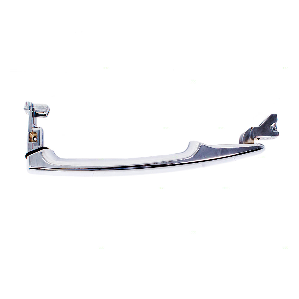 Brock Replacement for Passengers Exterior Chrome Door Handle w/o Keyhole Compatible with Front Right Compatible with 03-07 Murano 80640CA012