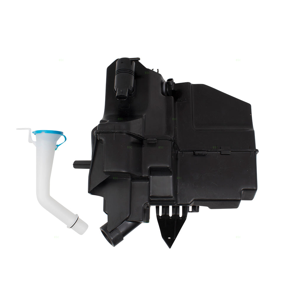 Windshield Washer Reservoir Tank Assembly With Inlet Tube-Cap-Washer Pump-Low Fluid Sensor for 2013-2018 Nissan Altima Sedan Without Navigation System 2016-2023 Nissan Maxima
