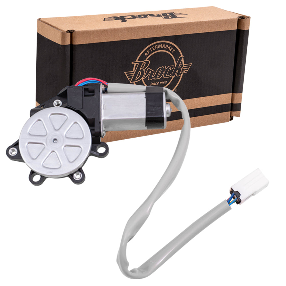Brock Aftermarket Replacement Front Driver Left Power Window Motor With 6 Pin Connector Compatible With 2003-2007 Nissan Murano