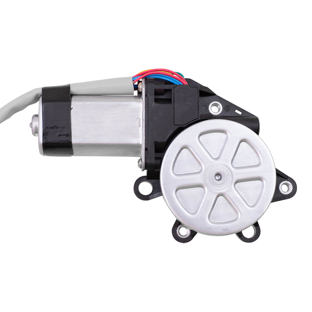 Brock Aftermarket Replacement Front Driver Left Passenger Right Power Window Motor with 6 Pin Connector Set Compatible with 2003-2007 Nissan Murano