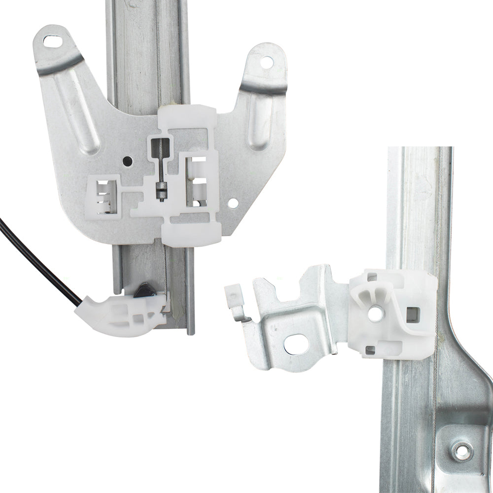 Brock Replacement Driver and Passenger Side Power Window Regulators with Motor 4 Piece Set Compatible with 2008-2013 Rogue & 2014-2015 Rogue Select