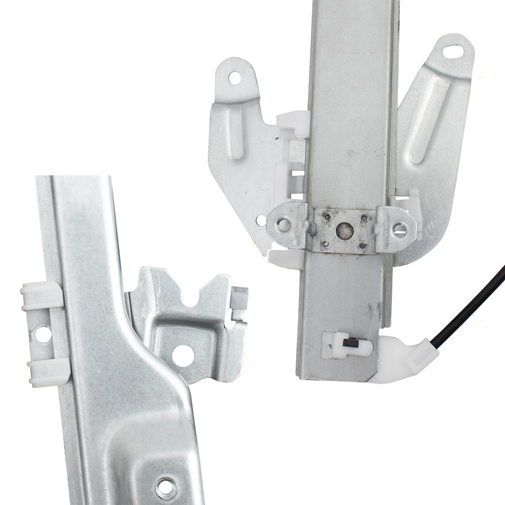 Brock Replacement Driver and Passenger Side Power Window Regulators with Motor 4 Piece Set Compatible with 2008-2013 Rogue & 2014-2015 Rogue Select
