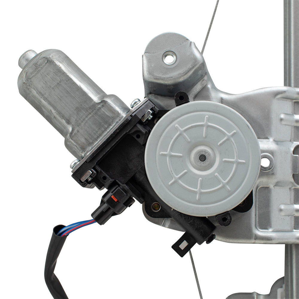 Brock Aftermarket Replacement Part Front Passenger Side Power Window Regulator with Motor-2 Pin Connector Compatible with 2013-2019 Nissan Sentra