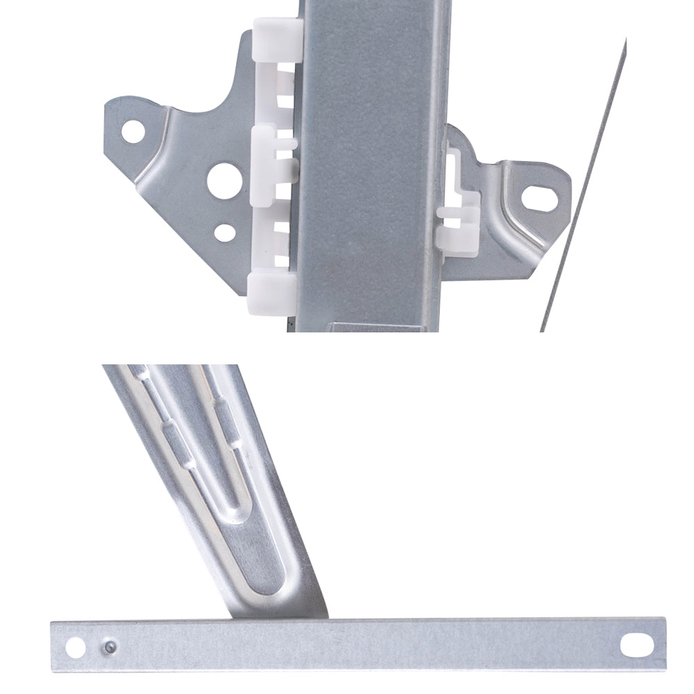 Brock Replacement Driver Left and Passenger Right Front and Rear Power Window Regulators With Motor Compatible With 13-24 Leaf