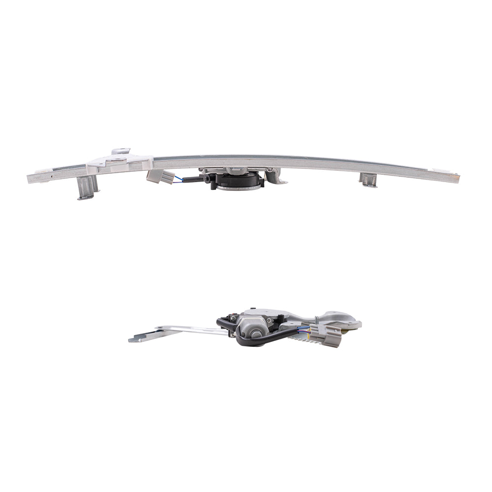 Brock Replacement Driver Left and Passenger Right Front and Rear Power Window Regulators With Motor Compatible With 13-24 Leaf