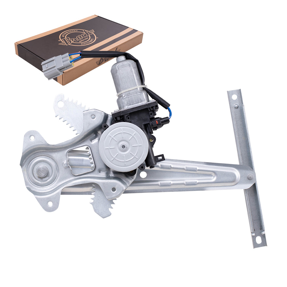Brock Replacement Driver Left Rear Power Window Regulator w/ Motor Compatible with 13-24 Leaf 20-23 Sentra