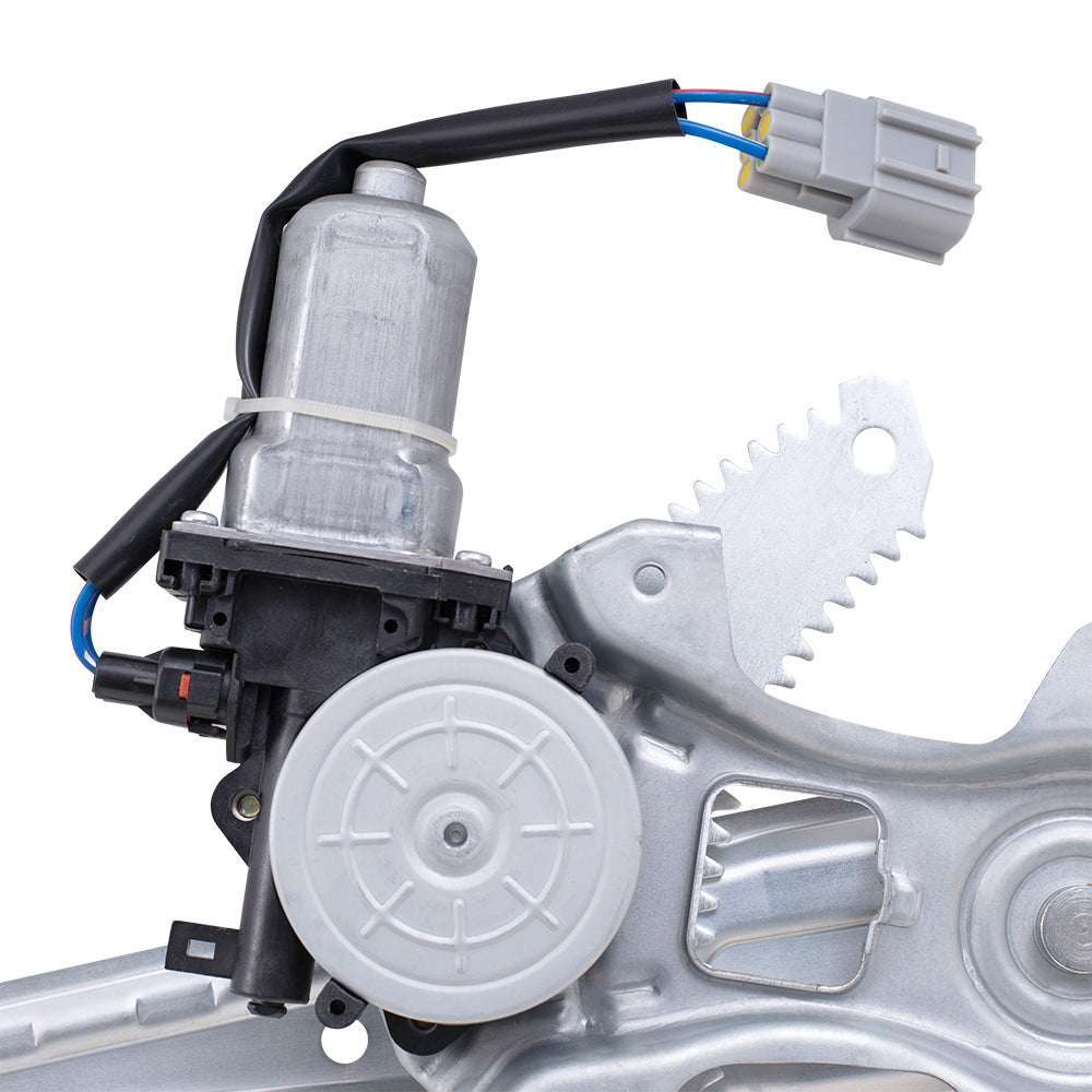 Brock Replacement Driver Left Passenger Right Rear Power Window Regulator With Motor Set Compatible with 13-24 Leaf 20-23 Sentra
