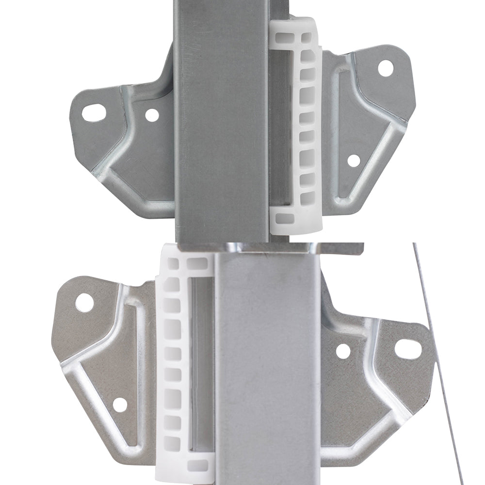 Brock Replacement Power Window Regulators with Motor Front Driver Side with 6 Pin Connector and Front Passenger Side with 2 Pin Connector Comaptible with 2013-2018 Altima Sedan