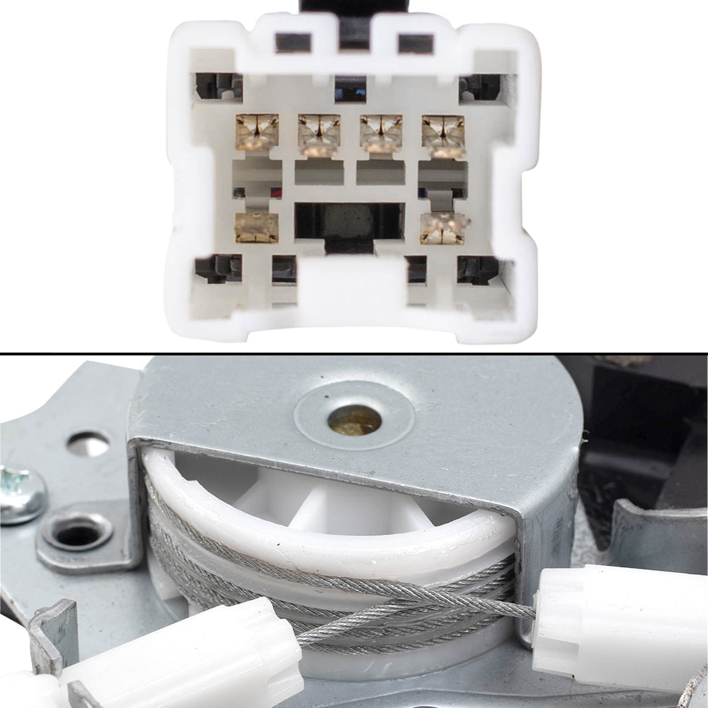 Brock Replacement Driver Side Front and Rear Power Window Regulators with Motor Compatible with 2002-2006 Altima