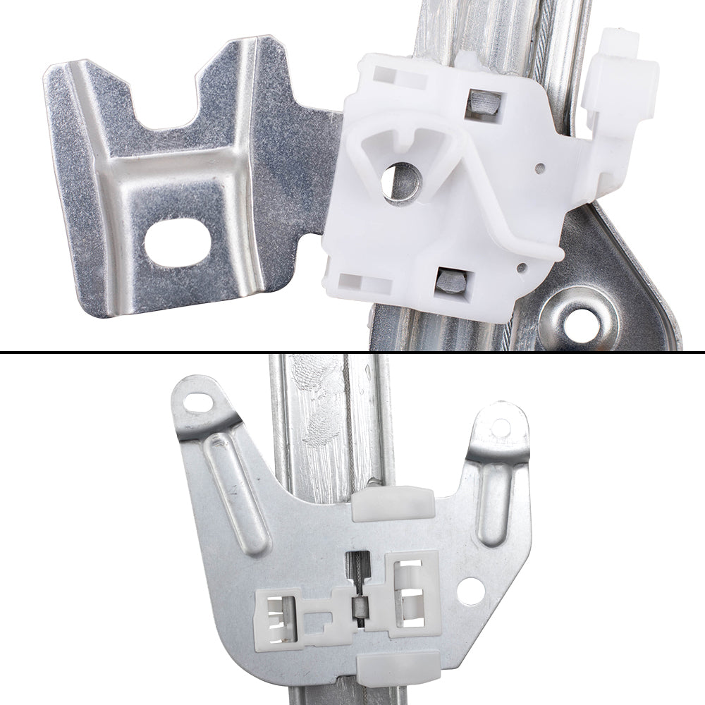 Brock Replacement Driver Side Front and Rear Power Window Regulators with Motor Compatible with 2002-2006 Altima