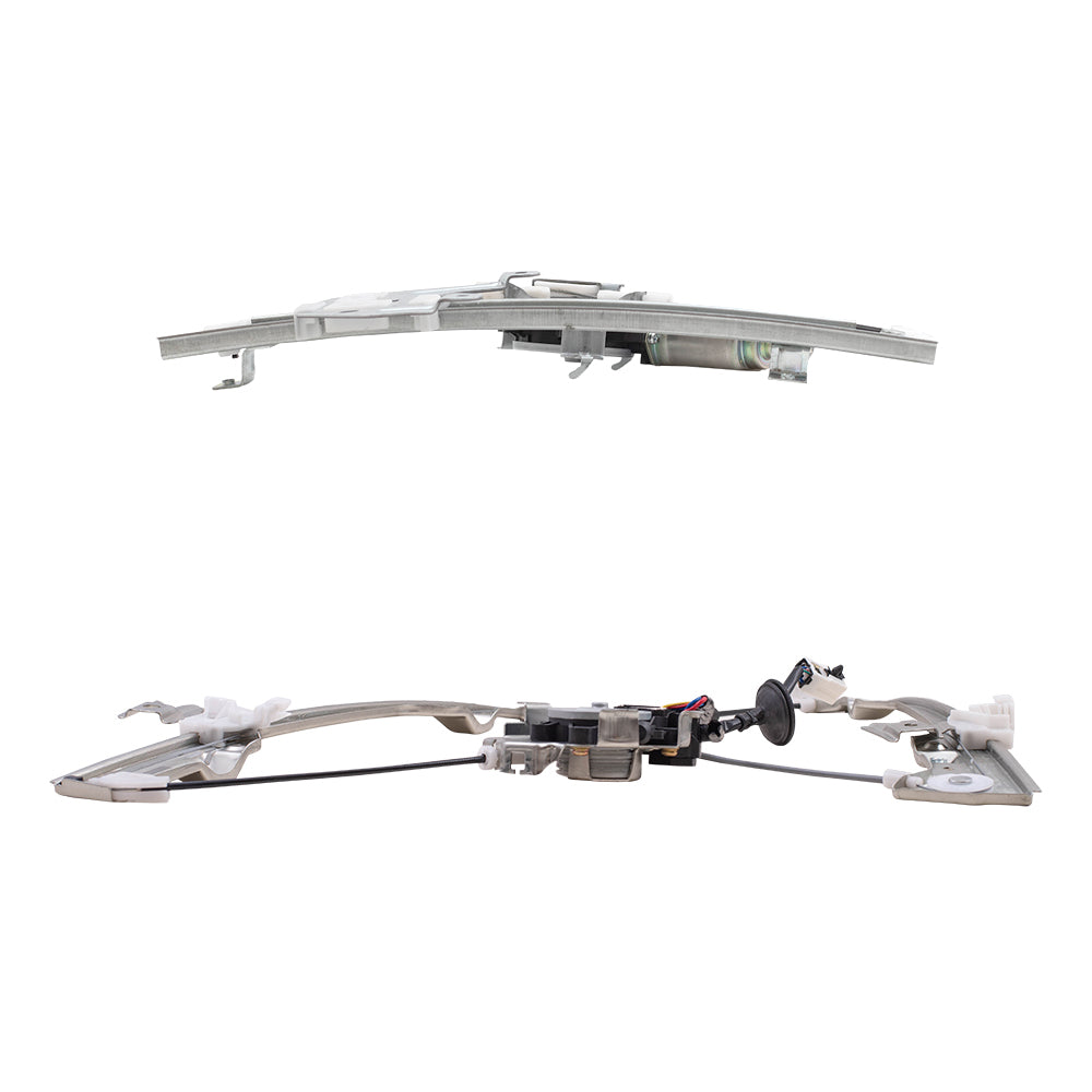 Brock Replacement Driver Side Front and Rear Power Window Regulators with Motor Compatible with 2002-2006 Altima