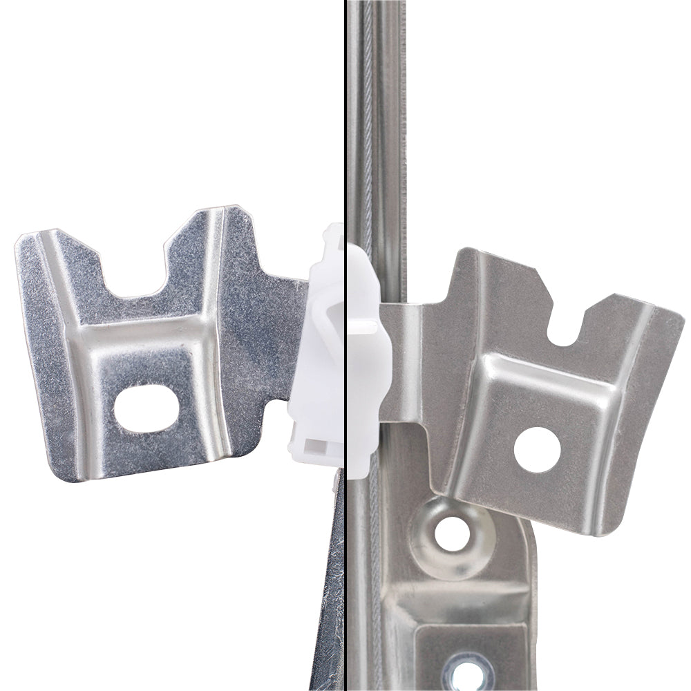 Brock Replacement Front Driver and Passenger Side Power Window Regulators with Motor Compatible with 2002-2006 Altima