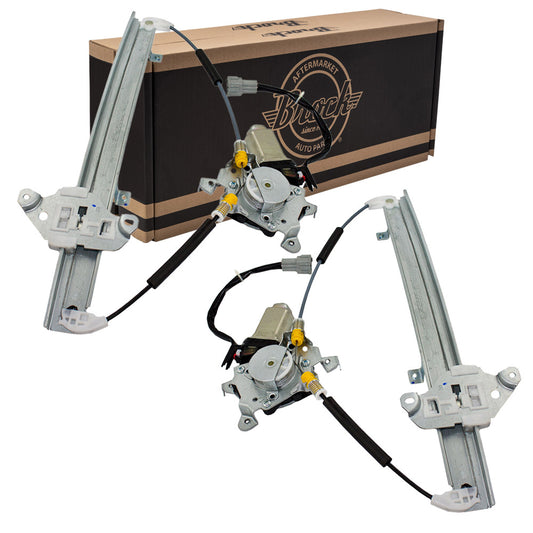 Brock Replacement Driver and Passenger Front Power Window Lift Regulators & Motors Assemblies Compatible with 00-03 Maxima 807312Y90A 807202Y00A