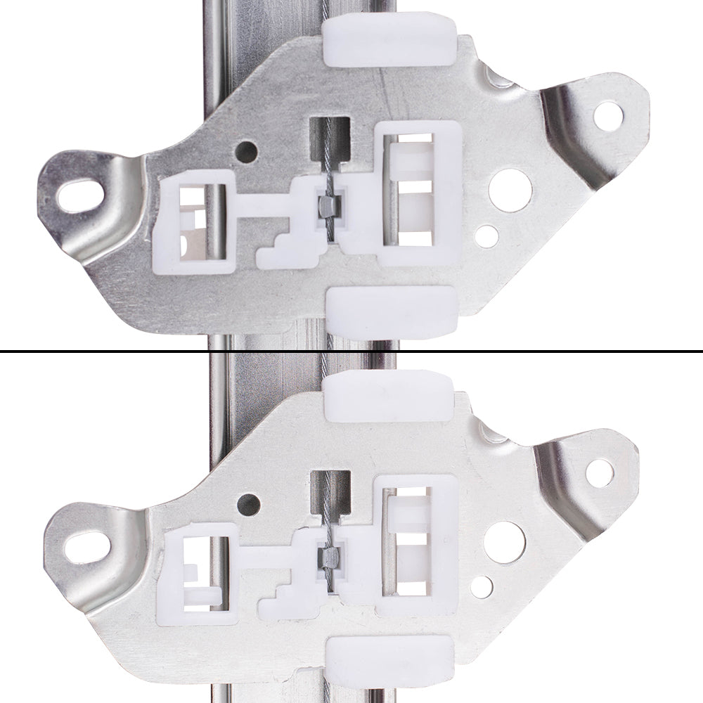 Brock Replacement Front and Rear Driver Side Power Window Regulators with Motor Compatible with 2005-2010 Pathfinder Built to 04/2010 ONLY