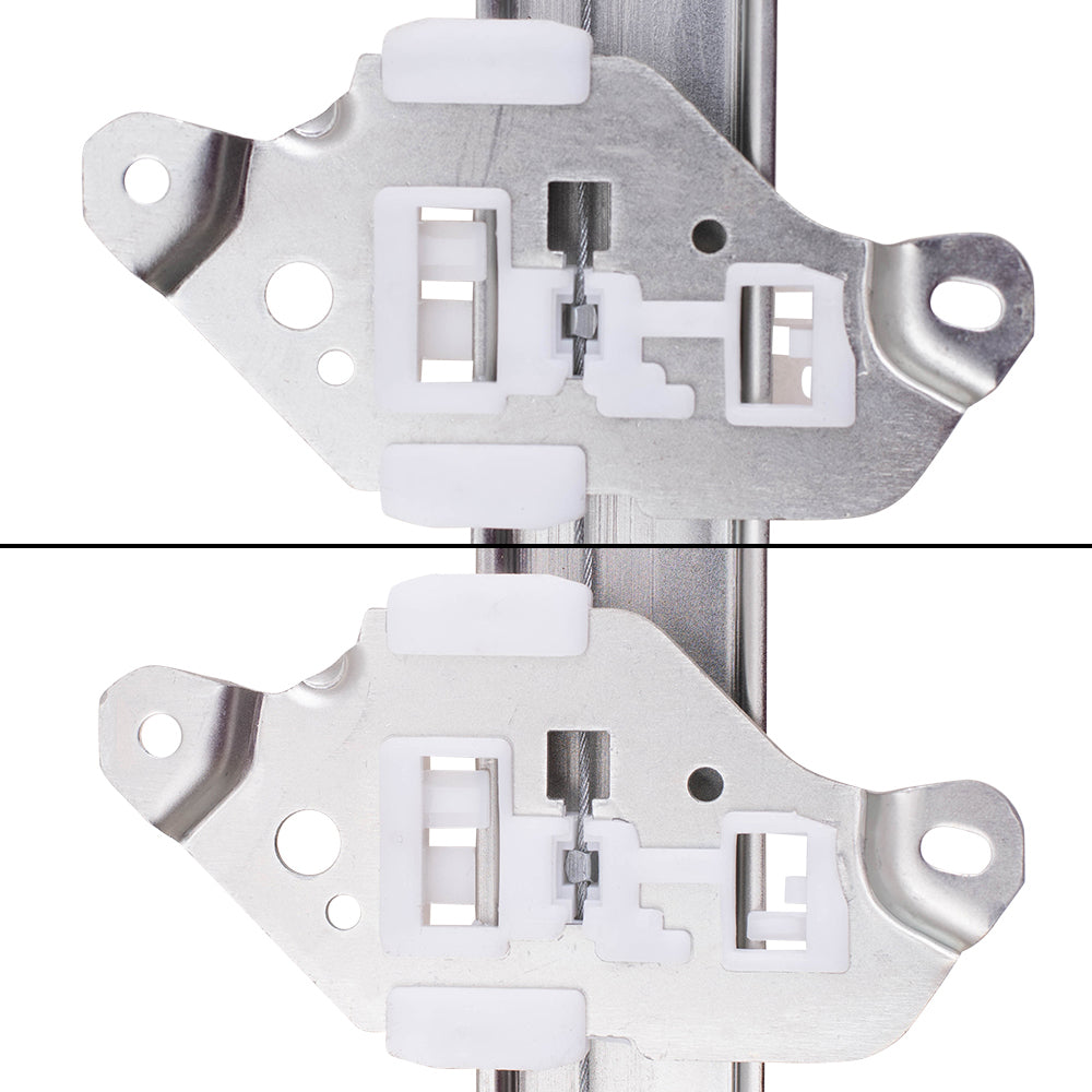Brock Replacement Driver and Passenger Side Power Window Regulators with Motor 4 Piece Set Compatible with 2005-2010 Pathfinder Built to 04/2010 ONLY