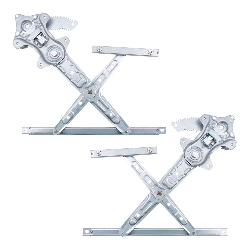 Brock Replacement Set Rear Power Window Regulators Compatible with 2013-2018 Sentra