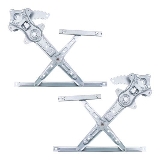 Brock Replacement Set Rear Power Window Regulators Compatible with 2013-2018 Sentra