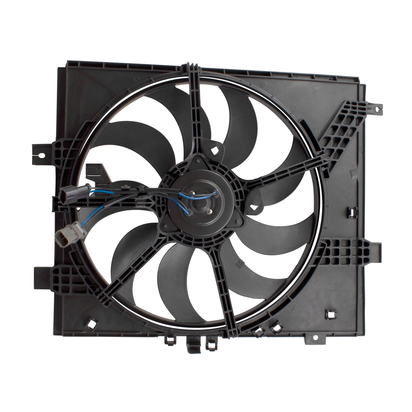 Brock Replacement Radiator Cooling Fan Motor Assembly Compatible with 12-18 Versa Sedan & 14-18 Versa Noe w/ Auto Continuously Variable Transmission 214819KK0A