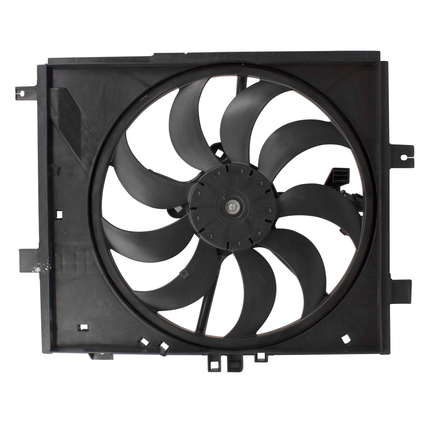 Brock Replacement Radiator Cooling Fan Motor Assembly Compatible with 12-18 Versa Sedan & 14-18 Versa Noe w/ Auto Continuously Variable Transmission 214819KK0A